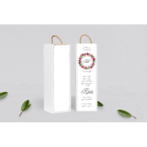 Prośba o&nbsp;Świadkowanie - SNW Akryl biała Akwarelowe Wianki Motyw 2