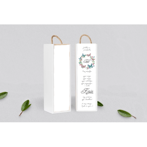 Prośba o&nbsp;Świadkowanie - SNW Akryl biała Akwarelowe Wianki Motyw 3