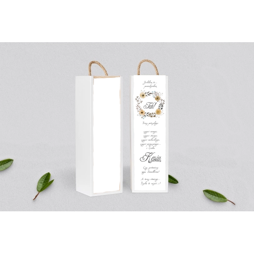 Prośba o&nbsp;Świadkowanie - SNW Akryl biała Akwarelowe Wianki Motyw 4