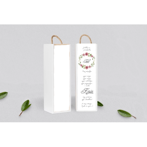 Prośba o&nbsp;Świadkowanie - SNW Akryl biała Akwarelowe Wianki Motyw 6