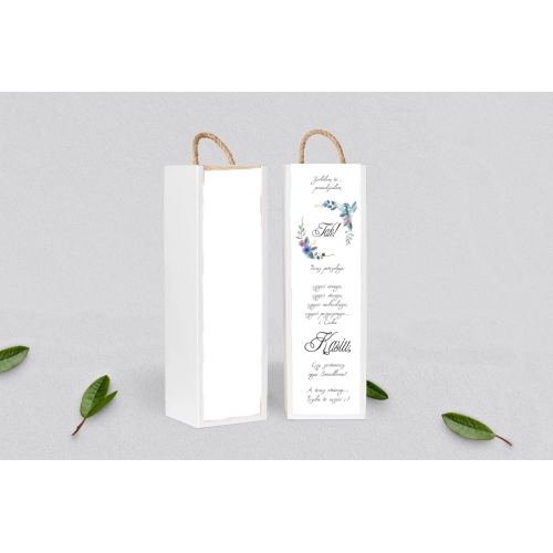 Prośba o&nbsp;Świadkowanie - SNW Akryl biała Akwarelowe Wianki Motyw 8