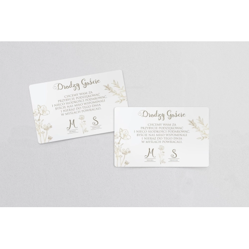 Naklejki na ciasto weselne Fiori Motyw 2