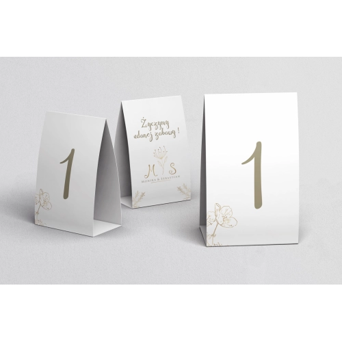 Numerki na stół Fiori Motyw 3