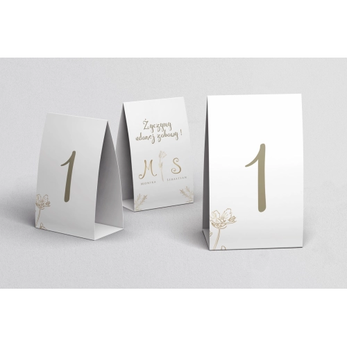 Numerki na stół Fiori Motyw 4