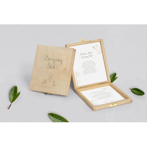 Zaproszenie dla Rodziców - naturalne Fiori Motyw 3