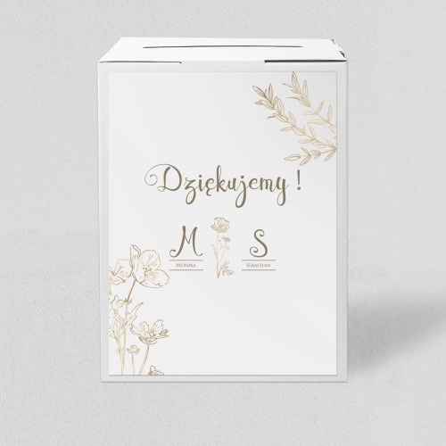 Pudełko na koperty i pieniądze Fiori Motyw 2
