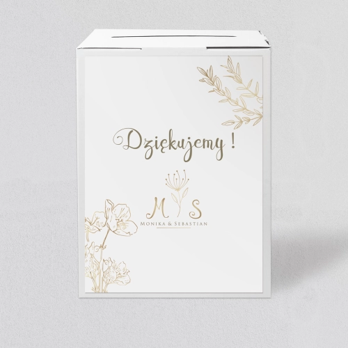 Pudełko na koperty i pieniądze Fiori Motyw 3