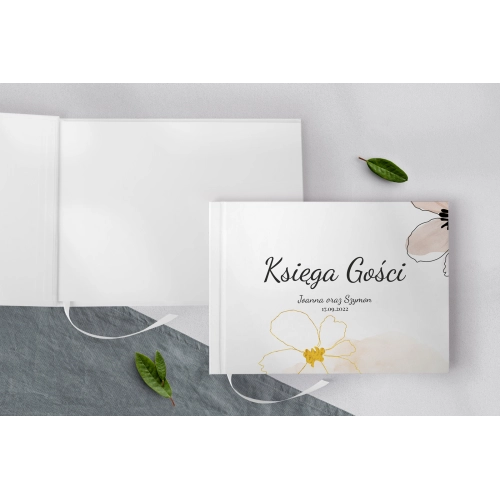 Księga Gości Weselnych Watercolor Wedding Motyw 1