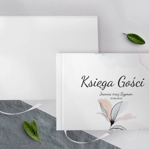 Księga Gości Weselnych Watercolor Wedding Motyw 2