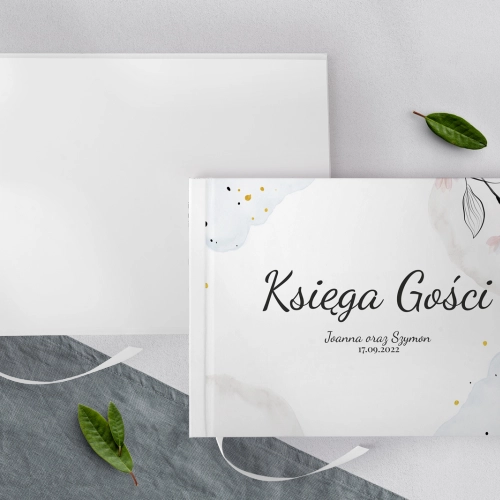 Księga Gości Weselnych Watercolor Wedding Motyw 3