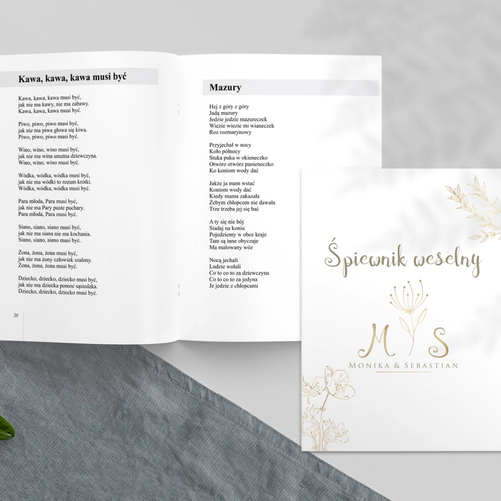 Śpiewnik Weselny - Fiori Motyw 4