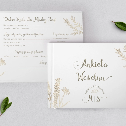 Ankieta Weselna - Fiori Motyw 1