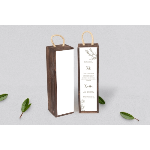 Prośba o&nbsp;Świadkowanie - SNW Akryl brązowa Fiori Motyw 2