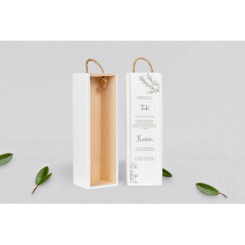 Prośba o Świadkowanie - SNW biała Fiori Motyw 2