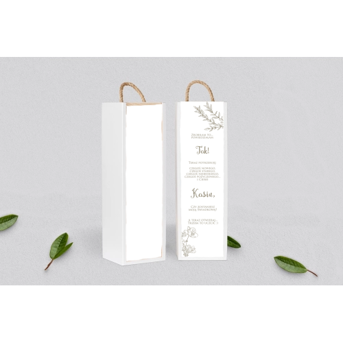 Prośba o&nbsp;Świadkowanie - SNW Akryl biała Fiori Motyw 3