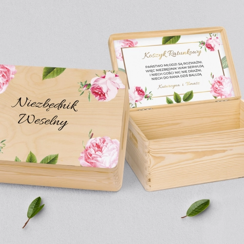 Koszyczek ratunkowy weselny naturalny - Dream Motyw 2