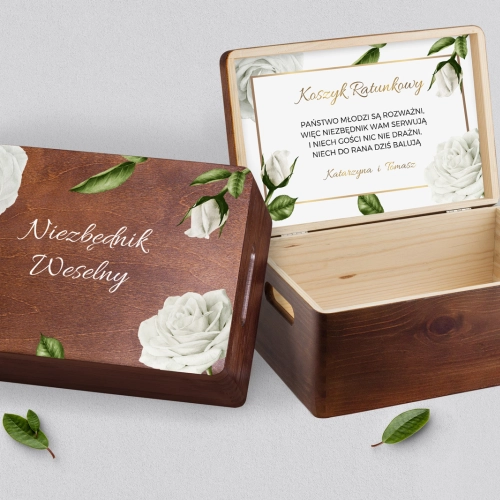 Koszyczek ratunkowy weselny brązowy - Dream Motyw 1