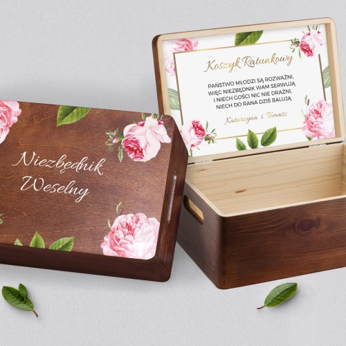 Koszyczek ratunkowy weselny brązowy - Dream Motyw 2