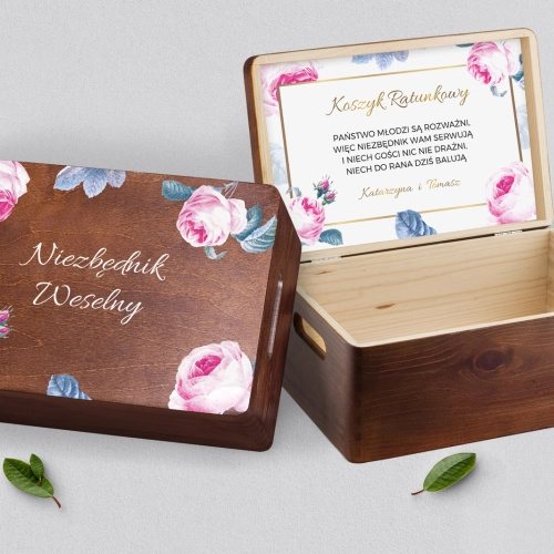 Koszyczek ratunkowy weselny brązowy - Dream Motyw 3