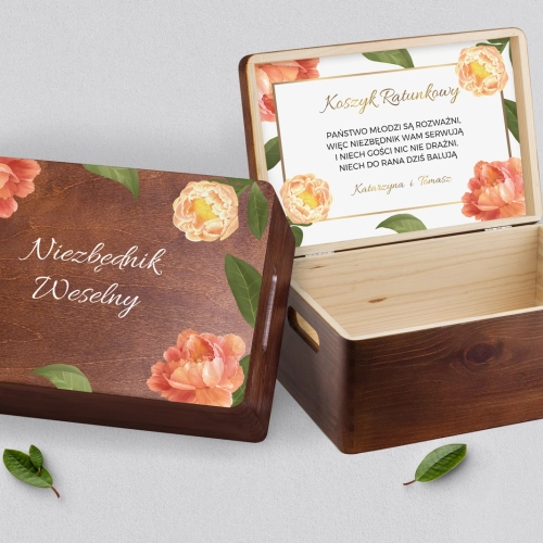 Koszyczek ratunkowy weselny brązowy - Dream Motyw 5