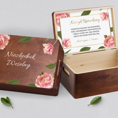 Koszyczek ratunkowy weselny brązowy - Dream Motyw 6