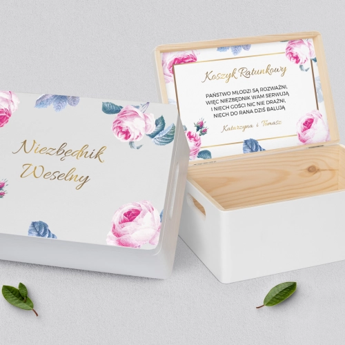 Koszyczek ratunkowy weselny biały - Dream Motyw 3