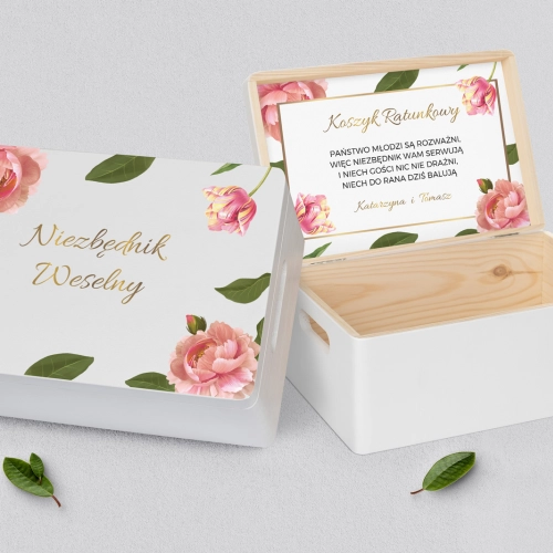 Koszyczek ratunkowy weselny biały - Dream Motyw 6