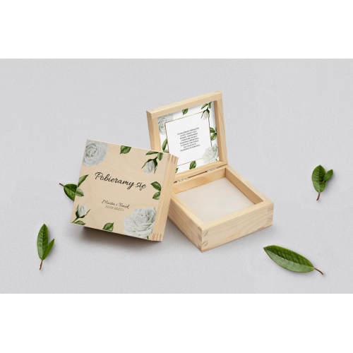 Pudełko na obrączki naturalne - Dream Motyw 1