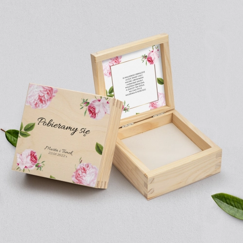 Pudełko na obrączki naturalne - Dream Motyw 2