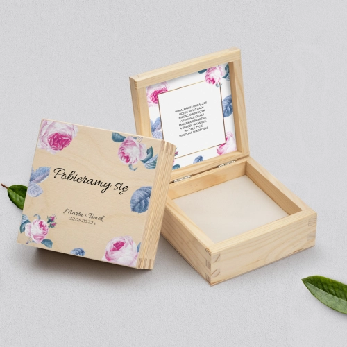 Pudełko na obrączki naturalne - Dream Motyw 3