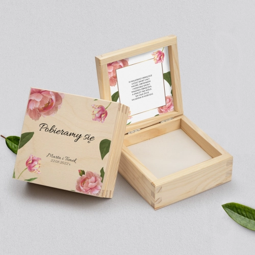 Pudełko na obrączki naturalne - Dream Motyw 6