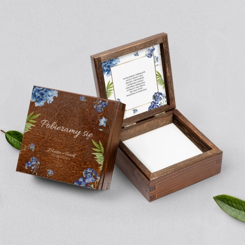 Pudełko na obrączki brązowe - Dream Motyw 4