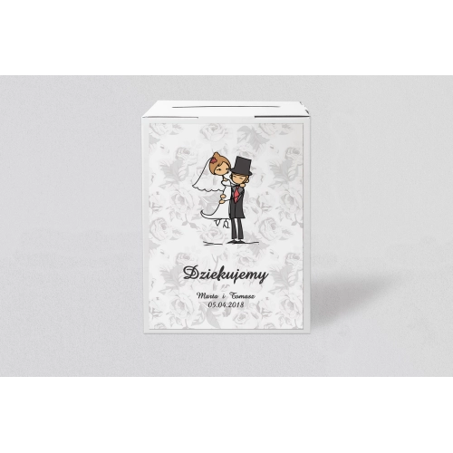 Pudełko na koperty i&nbsp;pieniądze Zakochani Motyw 6