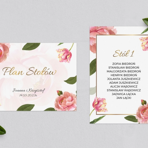 Plan Stołów - Karteczka Dream Motyw 6