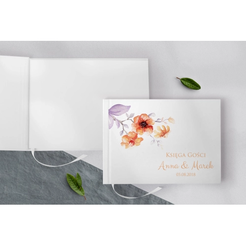 Księga Gości Weselnych Sweet Love Motyw 6