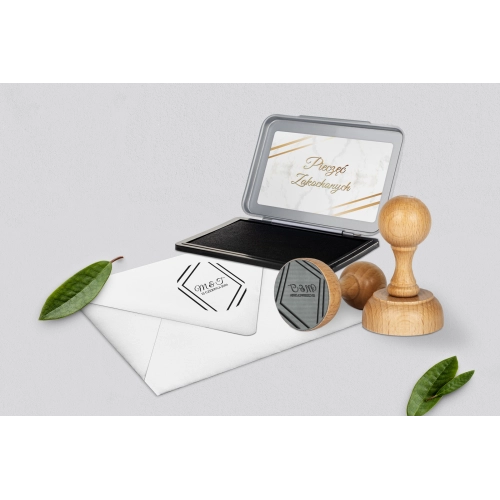 Pieczątka Marmur & Złoto - Motyw 1