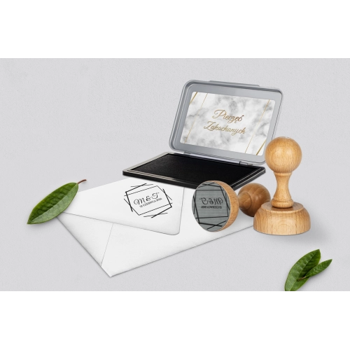 Pieczątka Marmur & Złoto - Motyw 2