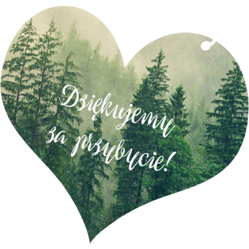 Breloki z&nbsp;Nadrukiem - Serce Forest - Motyw 1