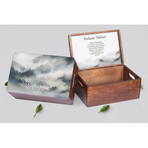 Skrzyneczka dla Rodziców - brązowa Forest - Motyw 5