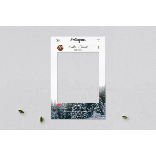 Ramka do zdjęć - Instagram Forest - Motyw 4