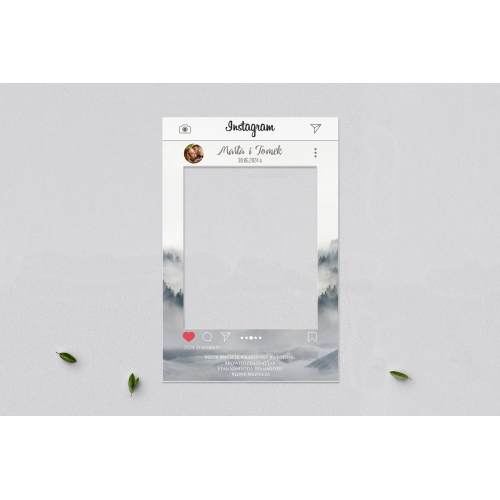 Ramka do zdjęć - Instagram Forest - Motyw 5