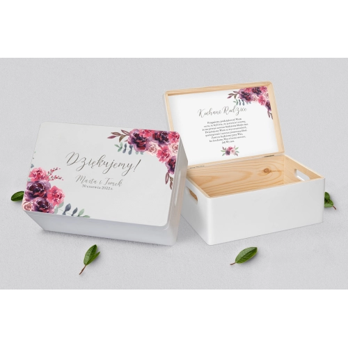 Skrzyneczka dla Rodziców - biała PasteLove Motyw 1