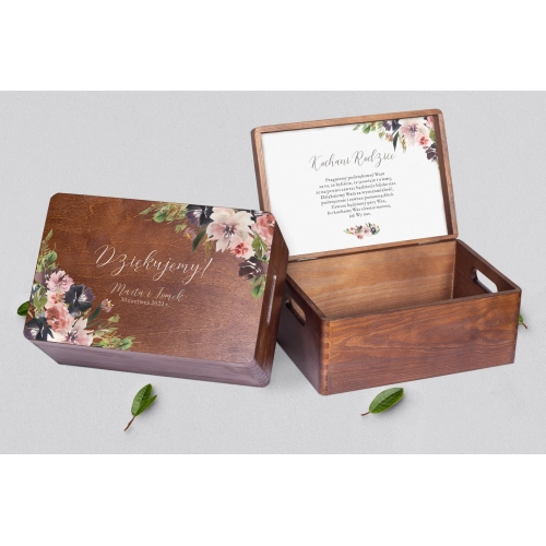 Skrzyneczka dla Rodziców - brązowa PasteLove Motyw 4