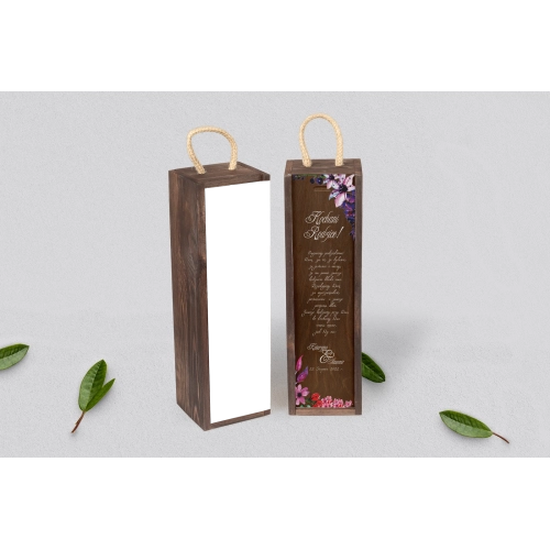 Skrzynka dla Rodziców - SNW Brązowa Akwarelowe Wianki Motyw 7