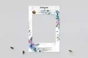 Ramka do zdjęć - Instagram Akwarelowe Wianki Motyw 8