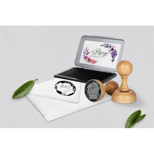 Pieczątka Akwarelowe Wianki Motyw 7