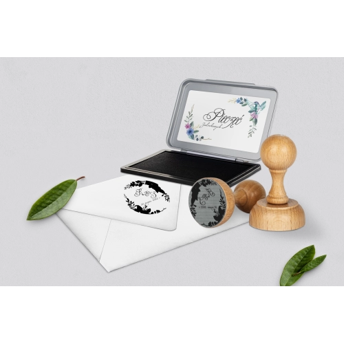 Pieczątka Akwarelowe Wianki Motyw 8