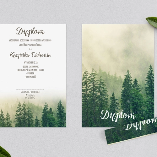 Dyplomy dla Dzieci - Forest - Motyw 1