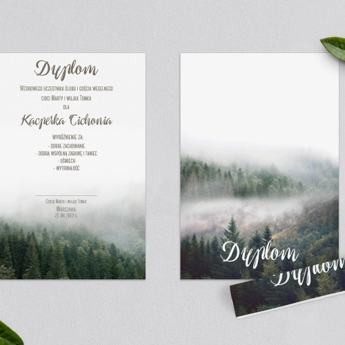Dyplomy dla Dzieci - Forest - Motyw 2