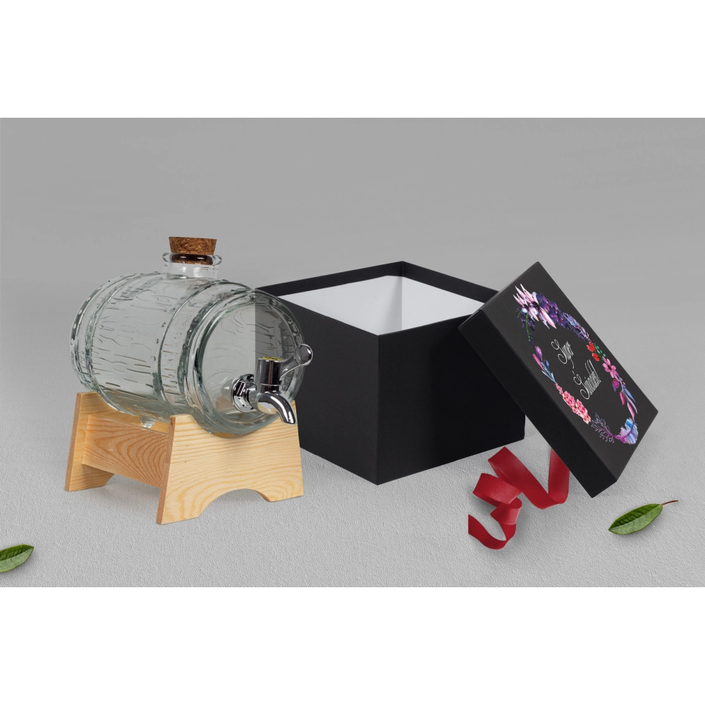 Antałek - opakowanie czarne Akwarelowe Wianki Motyw 7